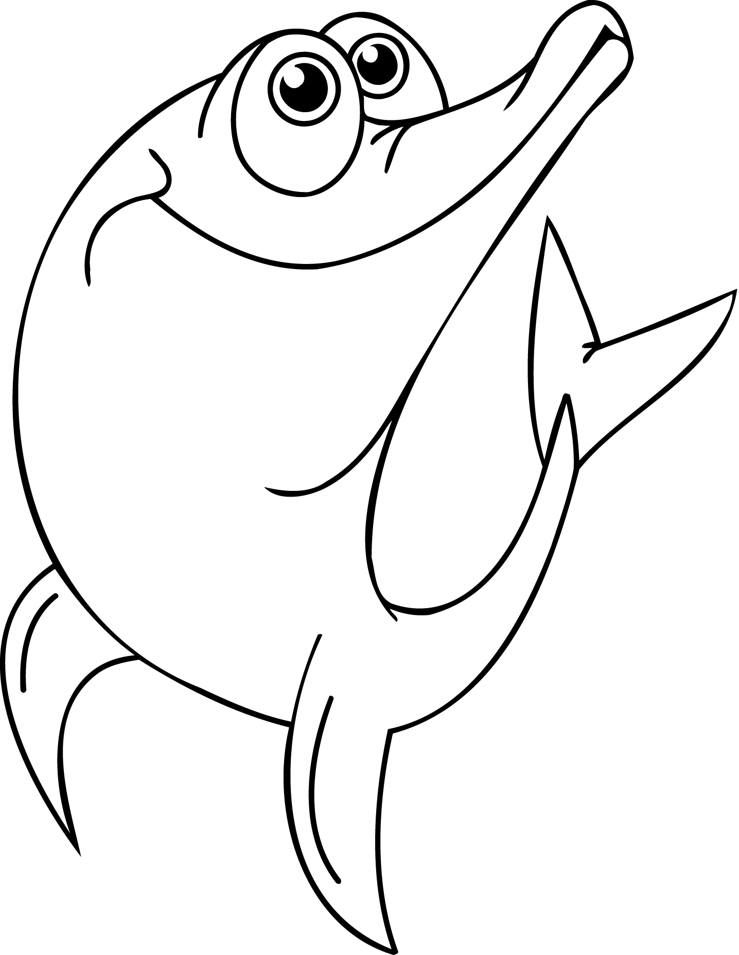 Dibujo para colorear: Delfín (Animales) #5249 - Dibujos para Colorear e Imprimir Gratis