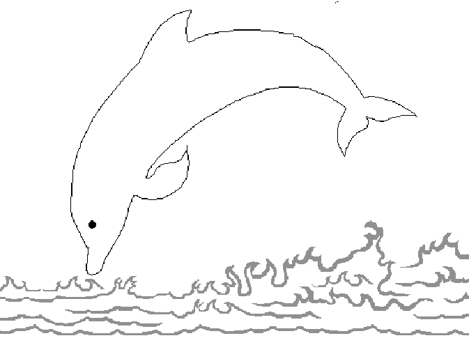 Dibujo para colorear: Delfín (Animales) #5278 - Dibujos para Colorear e Imprimir Gratis
