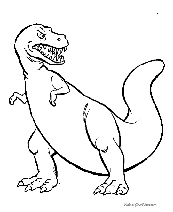 Dibujo para colorear: Dinosaurio (Animales) #5490 - Dibujos para Colorear e Imprimir Gratis