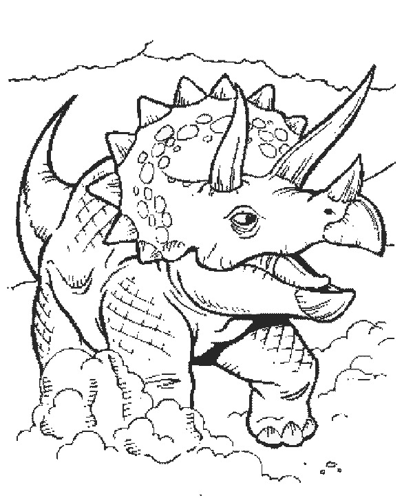 Dibujo para colorear: Dinosaurio (Animales) #5501 - Dibujos para Colorear e Imprimir Gratis