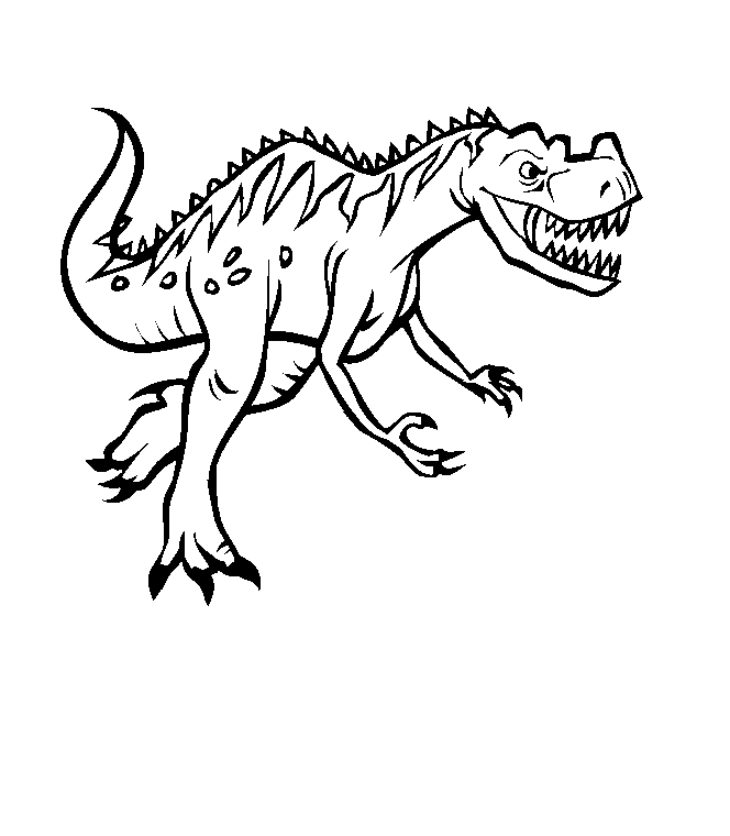 Dibujo para colorear: Dinosaurio (Animales) #5511 - Dibujos para Colorear e Imprimir Gratis