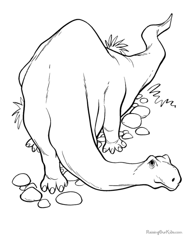 Dibujo para colorear: Dinosaurio (Animales) #5516 - Dibujos para Colorear e Imprimir Gratis