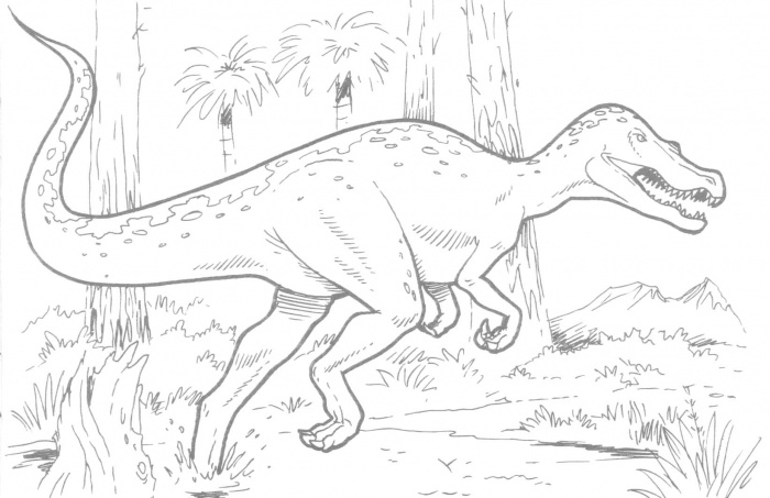 Dibujo para colorear: Dinosaurio (Animales) #5525 - Dibujos para Colorear e Imprimir Gratis