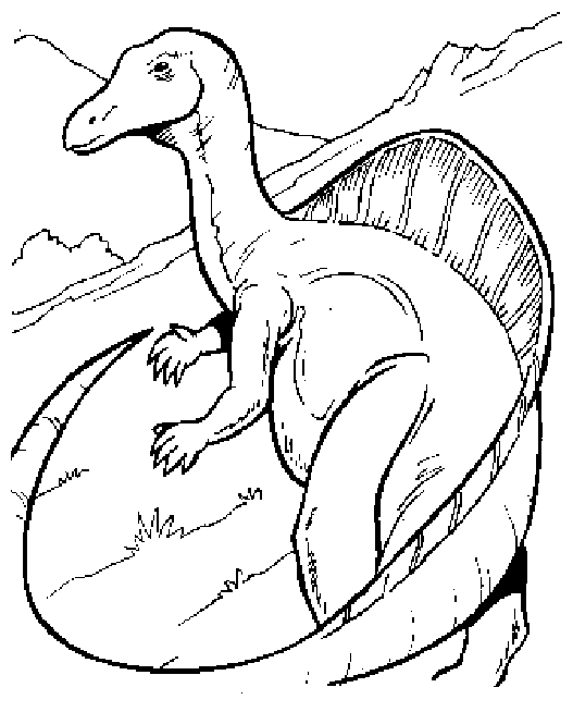 Dibujo para colorear: Dinosaurio (Animales) #5534 - Dibujos para Colorear e Imprimir Gratis