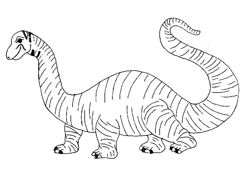 Dibujo para colorear: Dinosaurio (Animales) #5539 - Dibujos para Colorear e Imprimir Gratis