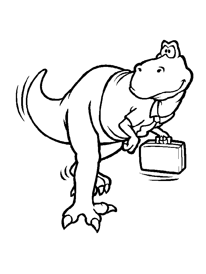 Dibujo para colorear: Dinosaurio (Animales) #5540 - Dibujos para Colorear e Imprimir Gratis