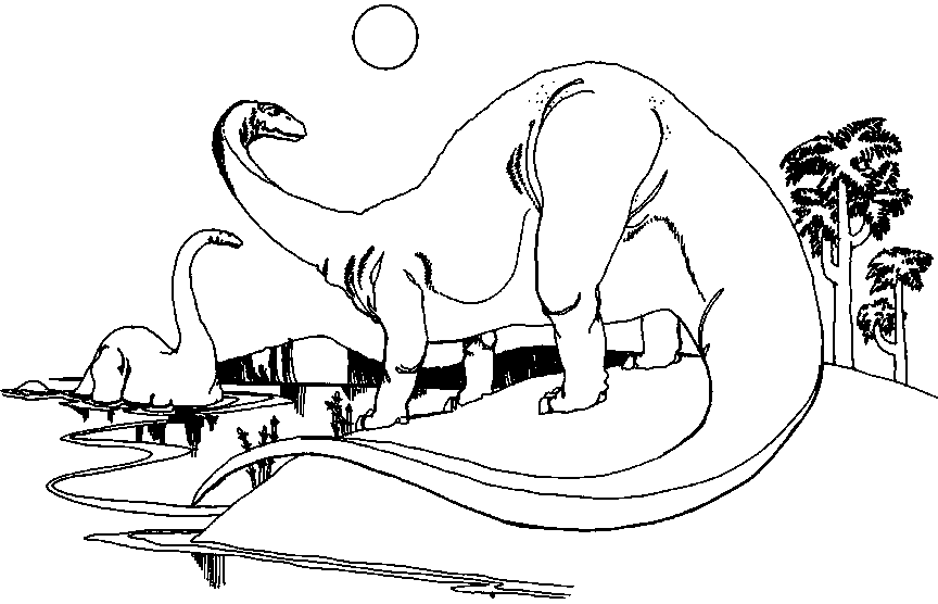 Dibujo para colorear: Dinosaurio (Animales) #5551 - Dibujos para Colorear e Imprimir Gratis