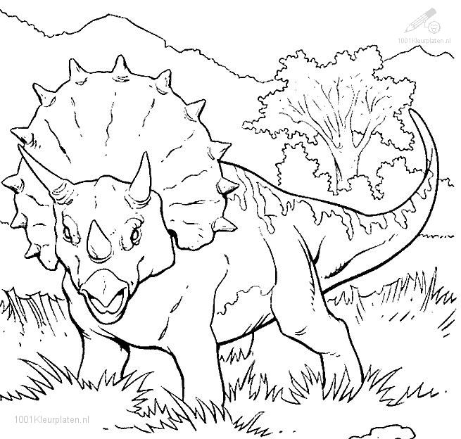 Dibujo para colorear: Dinosaurio (Animales) #5558 - Dibujos para Colorear e Imprimir Gratis
