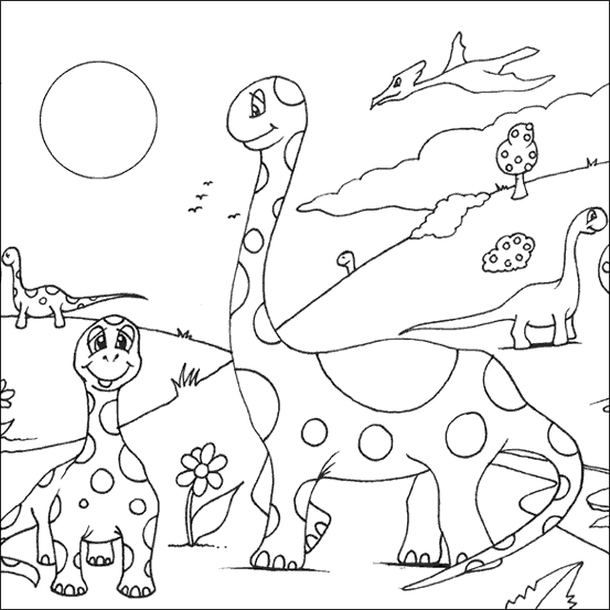 Dibujo para colorear: Dinosaurio (Animales) #5561 - Dibujos para Colorear e Imprimir Gratis