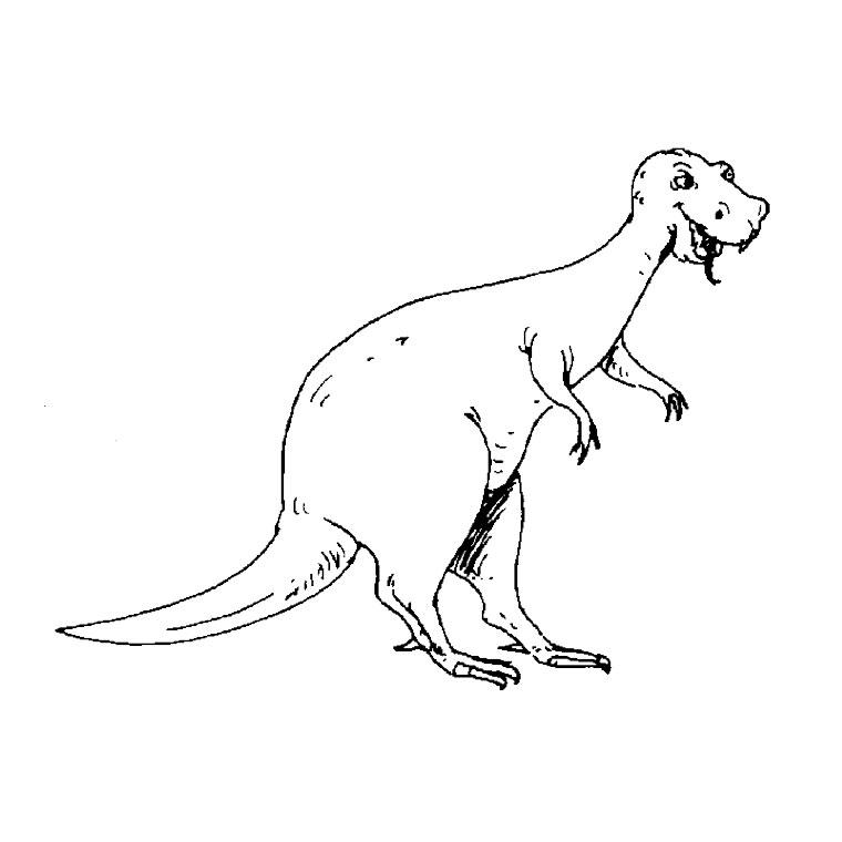 Dibujo para colorear: Dinosaurio (Animales) #5573 - Dibujos para Colorear e Imprimir Gratis