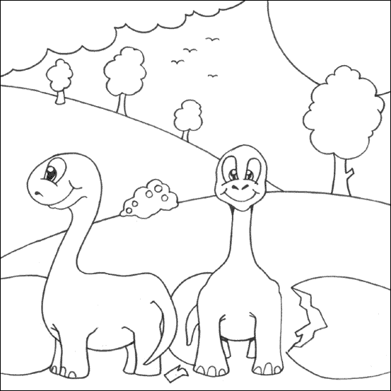 Dibujo para colorear: Dinosaurio (Animales) #5586 - Dibujos para Colorear e Imprimir Gratis