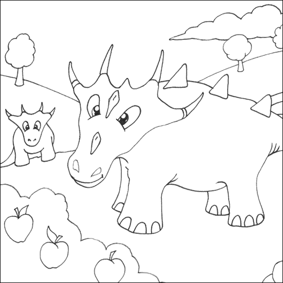Dibujo para colorear: Dinosaurio (Animales) #5592 - Dibujos para Colorear e Imprimir Gratis