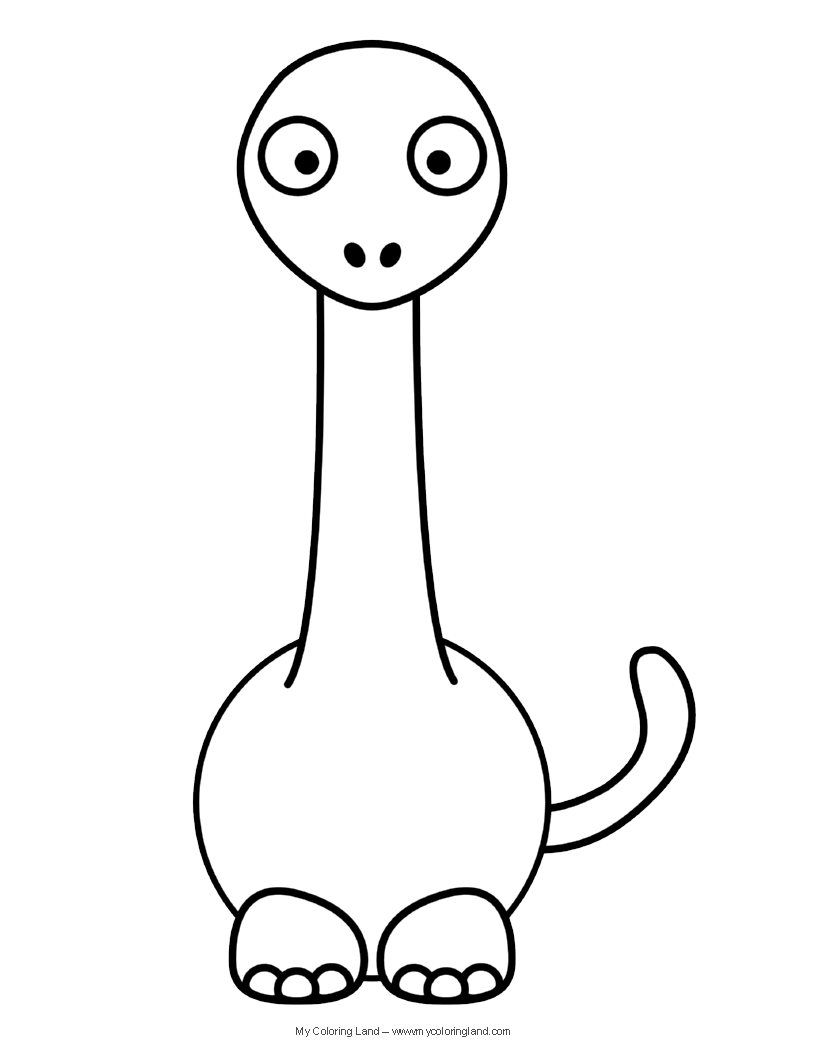 Dibujo para colorear: Dinosaurio (Animales) #5621 - Dibujos para Colorear e Imprimir Gratis