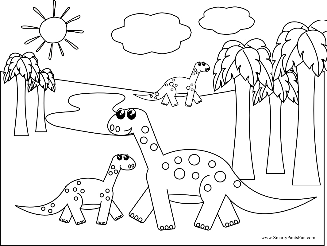 Dibujo para colorear: Dinosaurio (Animales) #5624 - Dibujos para Colorear e Imprimir Gratis