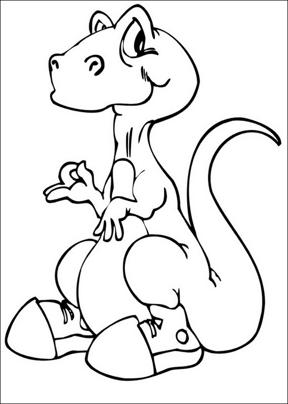Dibujo para colorear: Dinosaurio (Animales) #5657 - Dibujos para Colorear e Imprimir Gratis