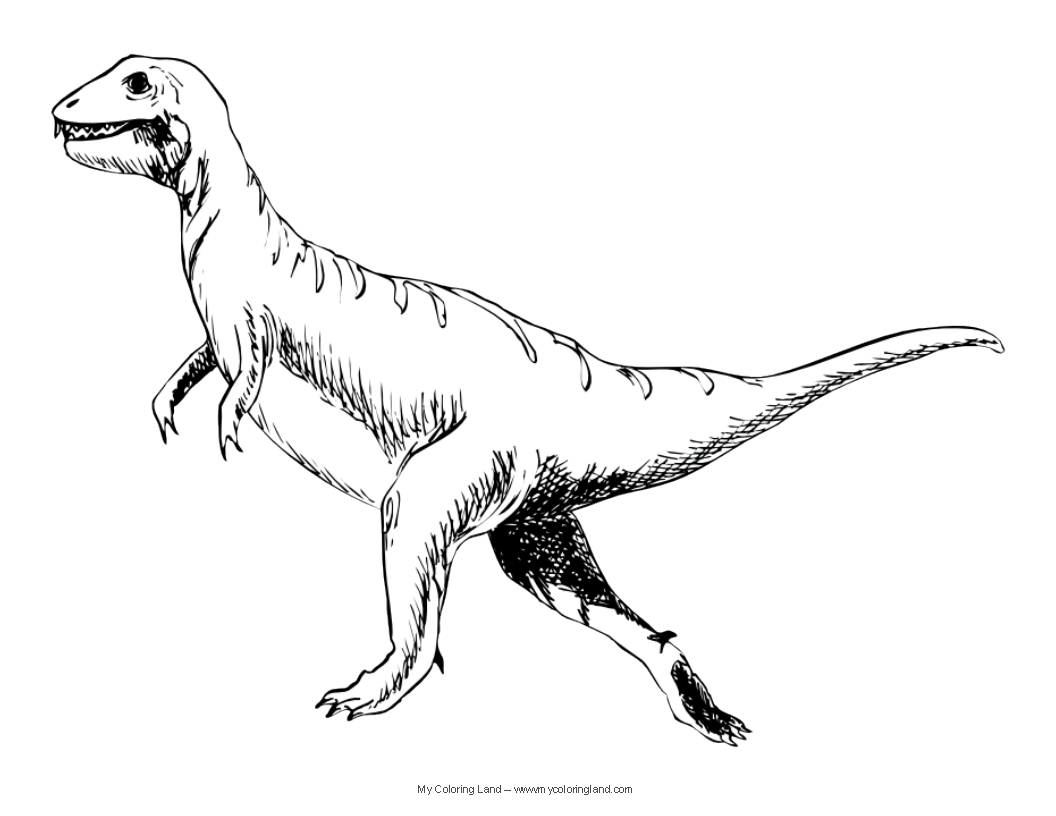 Dibujo para colorear: Dinosaurio (Animales) #5679 - Dibujos para Colorear e Imprimir Gratis