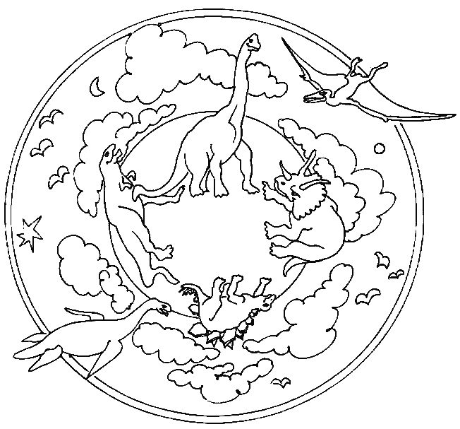 Dibujo para colorear: Dinosaurio (Animales) #5684 - Dibujos para Colorear e Imprimir Gratis
