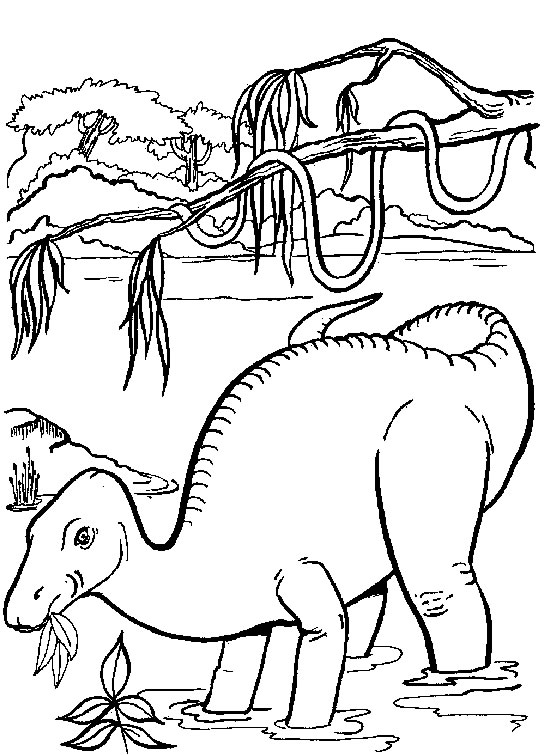 Dibujo para colorear: Dinosaurio (Animales) #5688 - Dibujos para Colorear e Imprimir Gratis