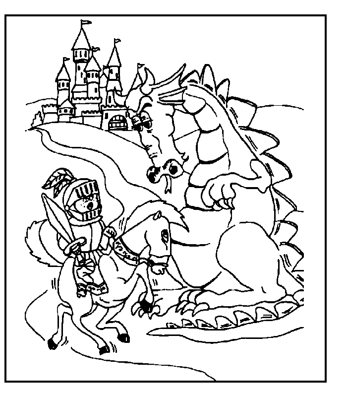 Dibujo para colorear: Dragón (Animales) #5776 - Dibujos para Colorear e Imprimir Gratis