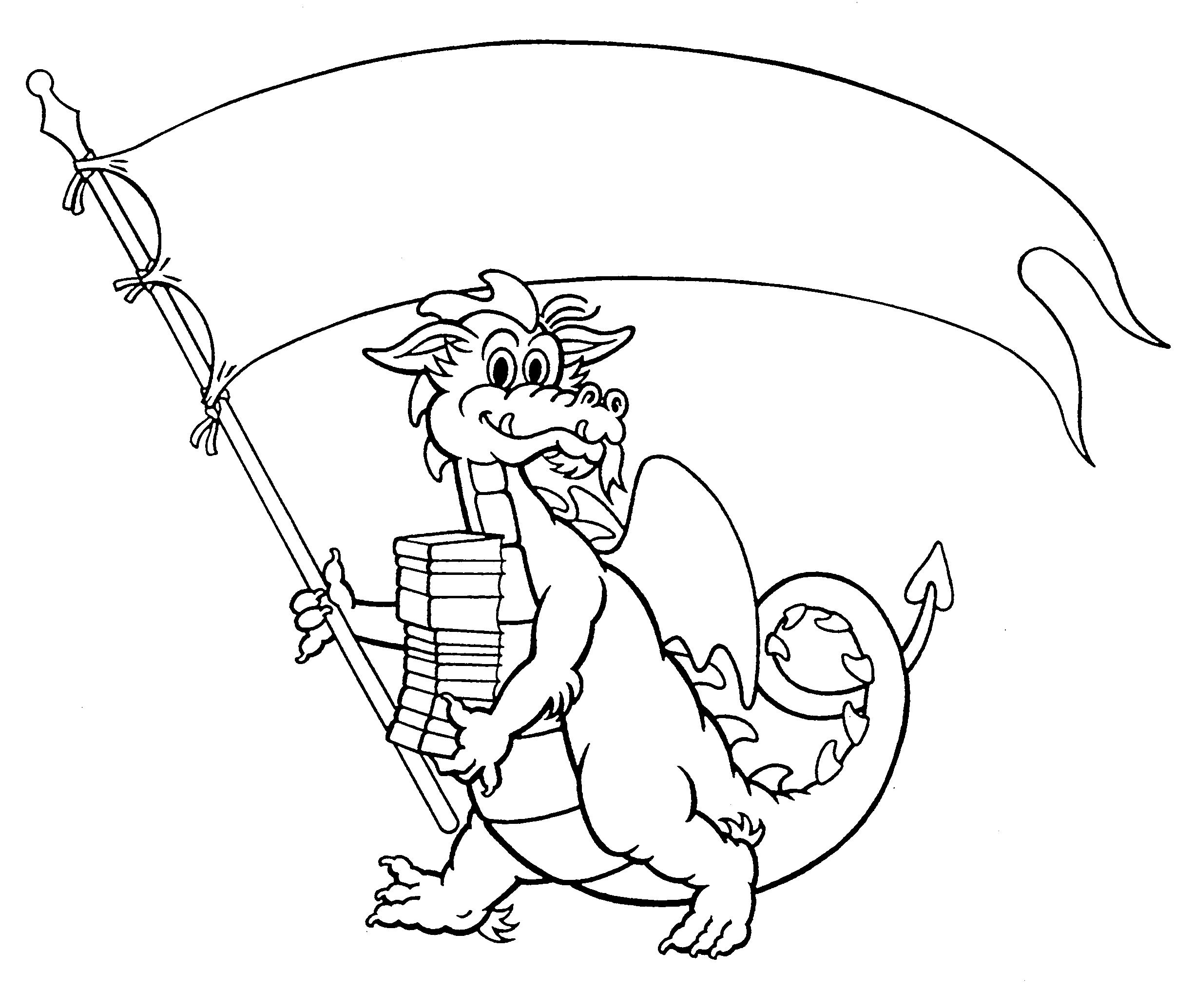 Dibujo para colorear: Dragón (Animales) #5783 - Dibujos para Colorear e Imprimir Gratis