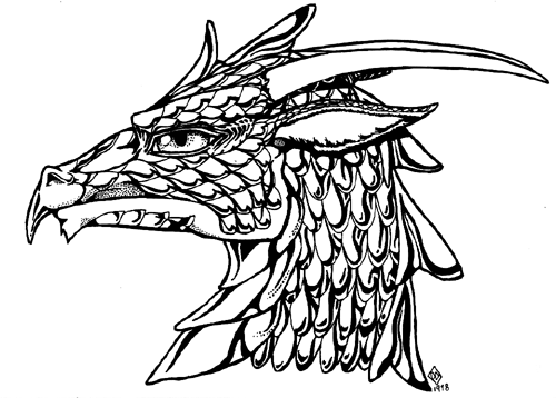 Dibujo para colorear: Dragón (Animales) #5868 - Dibujos para Colorear e Imprimir Gratis