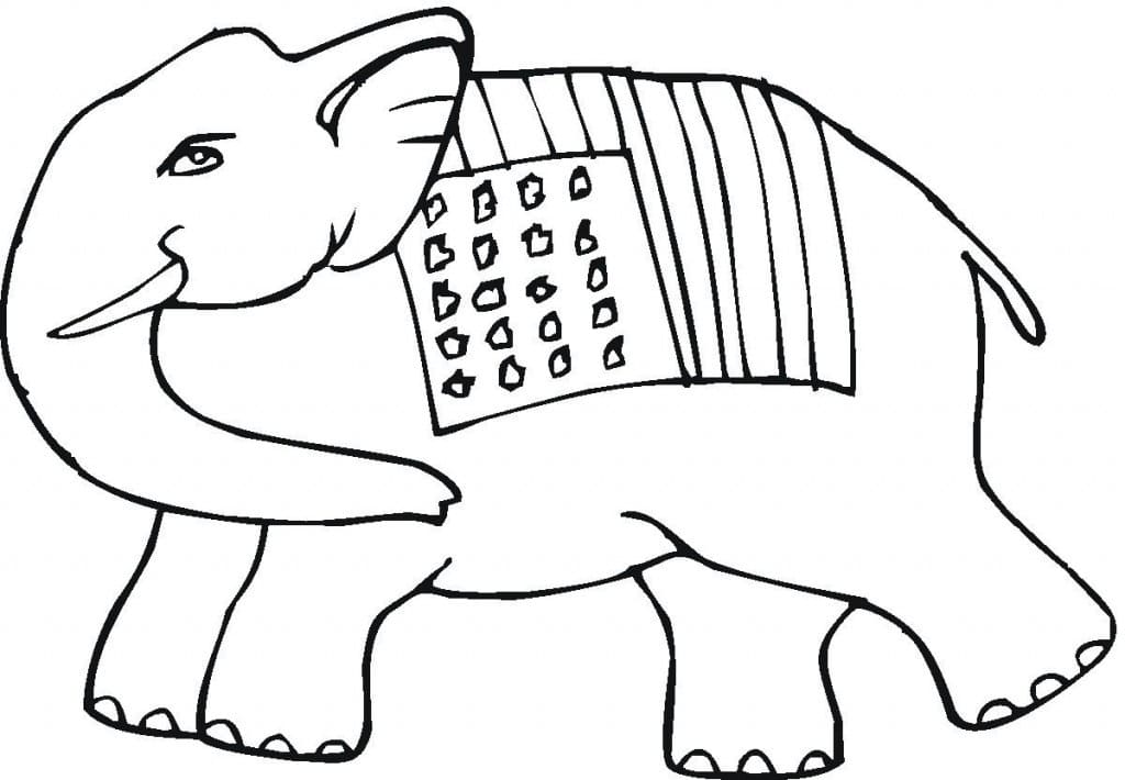 Dibujo gratuito Elefante #175071 de la coleccion Animales para imprimir