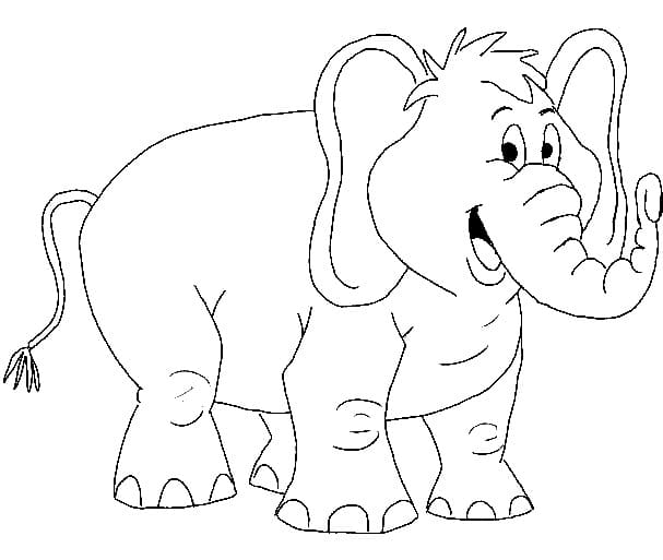 Dibujo gratuito Elefante #175091 de la coleccion Animales para imprimir