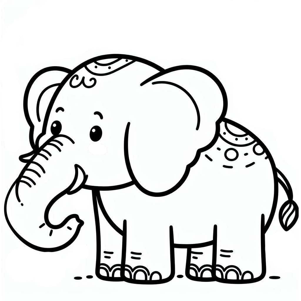 Dibujo gratuito Elefante #216843 de la coleccion Animales para imprimir