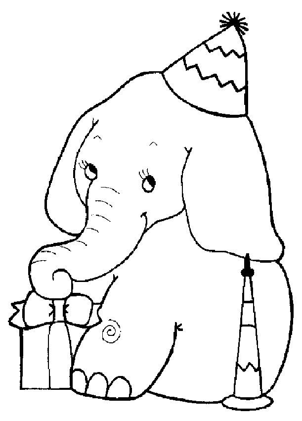 Dibujo para colorear: Elefante (Animales) #6313 - Dibujos para Colorear e Imprimir Gratis