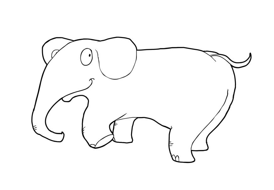 Dibujo para colorear: Elefante (Animales) #6390 - Dibujos para Colorear e Imprimir Gratis