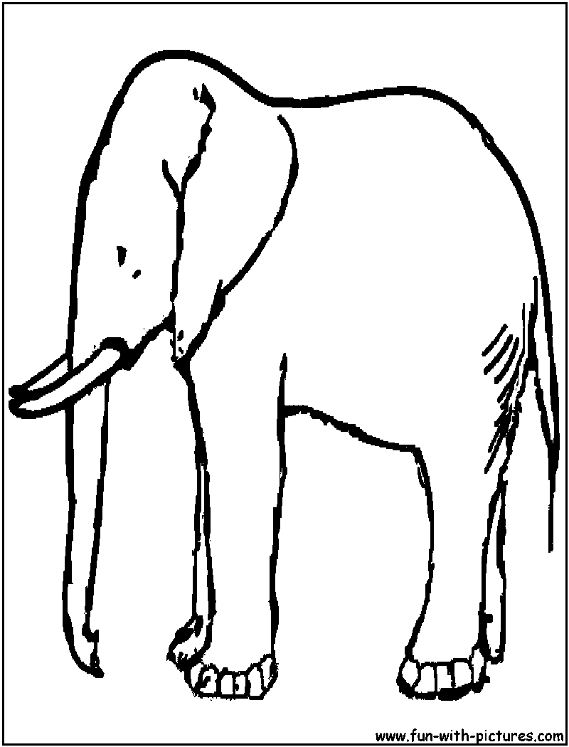 Dibujo para colorear: Elefante (Animales) #6394 - Dibujos para Colorear e Imprimir Gratis