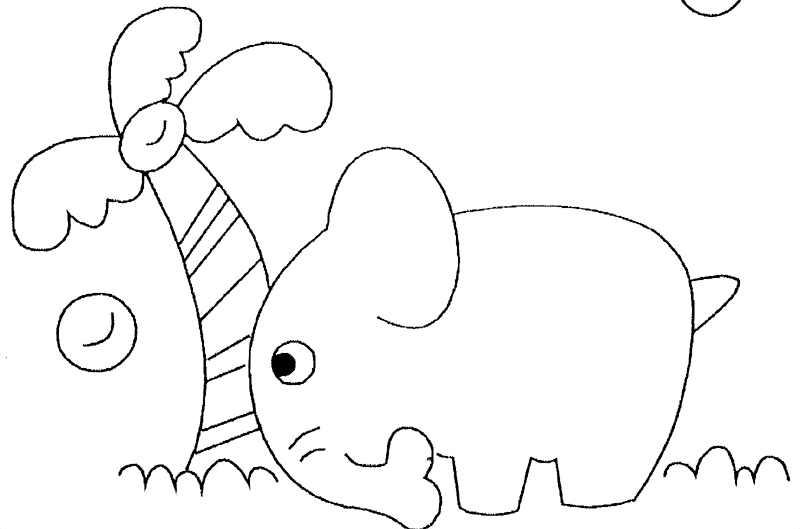 Dibujo para colorear: Elefante (Animales) #6399 - Dibujos para Colorear e Imprimir Gratis