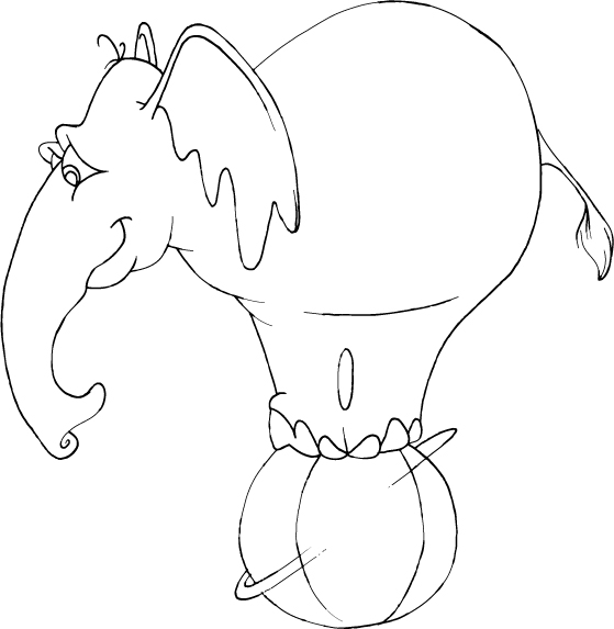 Dibujo para colorear: Elefante (Animales) #6413 - Dibujos para Colorear e Imprimir Gratis