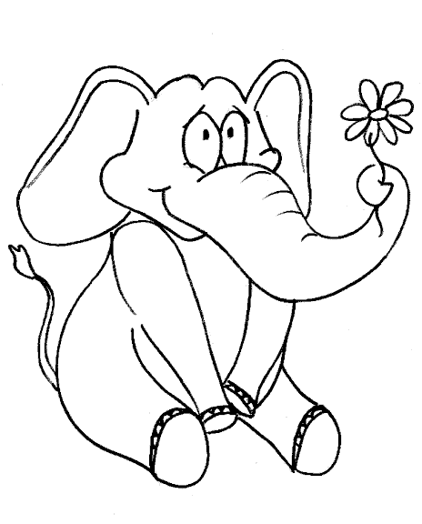 Dibujo para colorear: Elefante (Animales) #6428 - Dibujos para Colorear e Imprimir Gratis