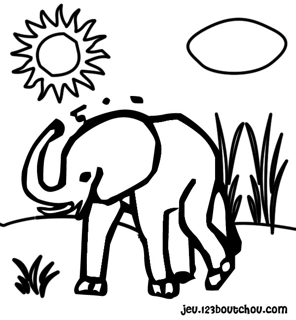 Dibujo para colorear: Elefante (Animales) #6448 - Dibujos para Colorear e Imprimir Gratis