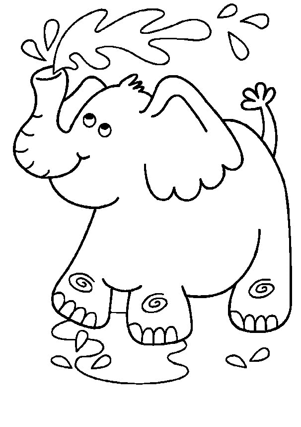 Dibujo para colorear: Elefante (Animales) #6461 - Dibujos para Colorear e Imprimir Gratis