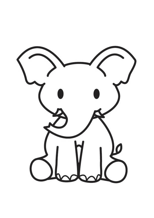 Dibujo para colorear: Elefante (Animales) #6493 - Dibujos para Colorear e Imprimir Gratis