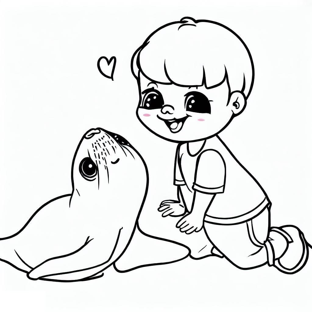 Dibujo gratuito Foca #188064 de la coleccion Animales para imprimir