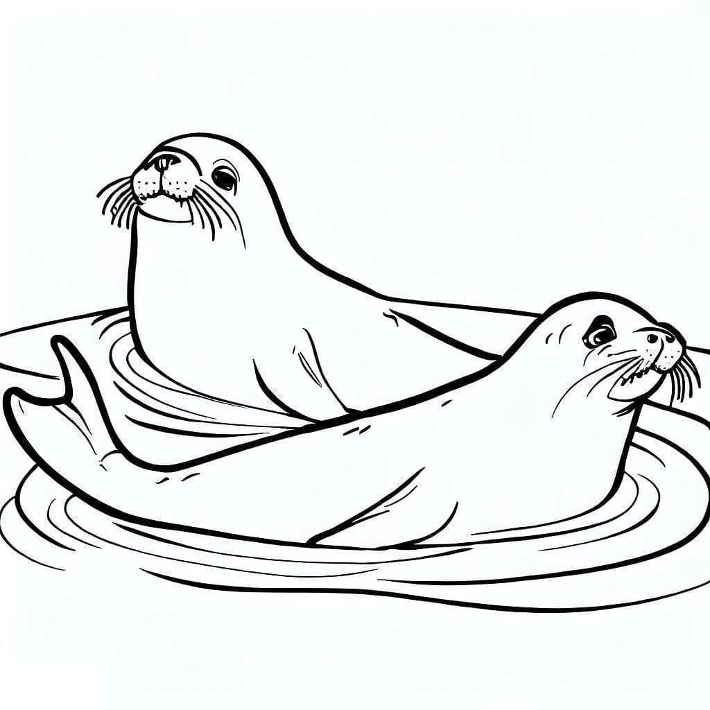 Dibujo gratuito Foca #188071 de la coleccion Animales para imprimir