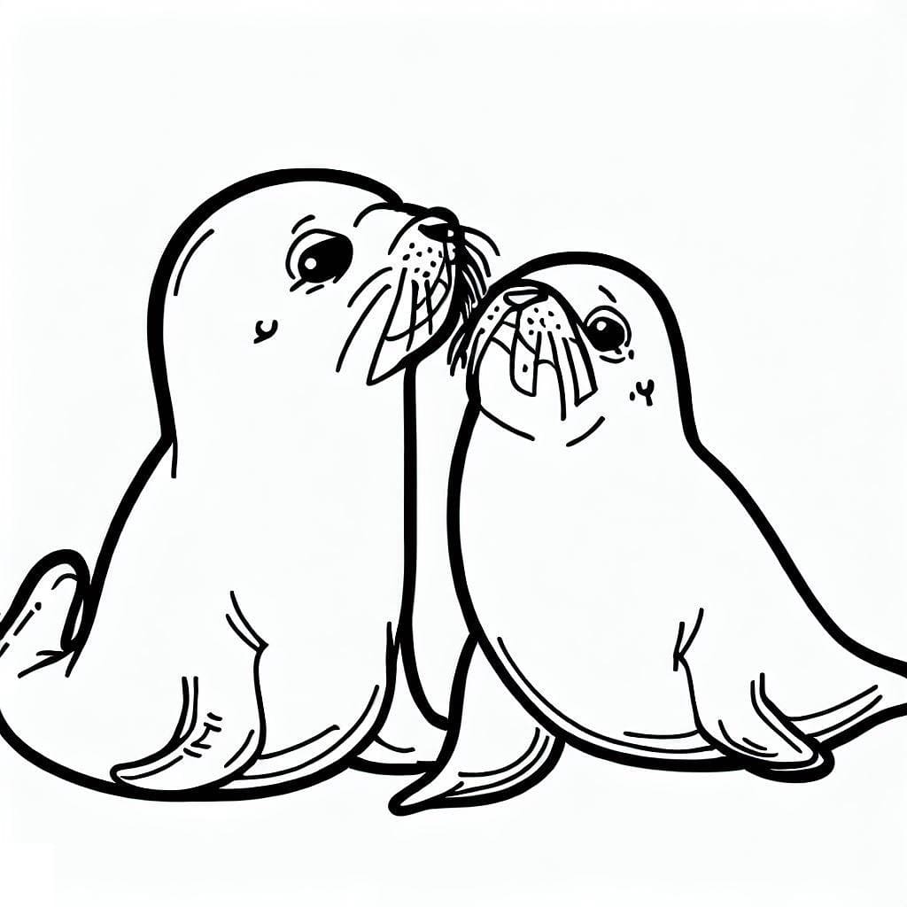 Dibujo gratuito Foca #188075 de la coleccion Animales para imprimir