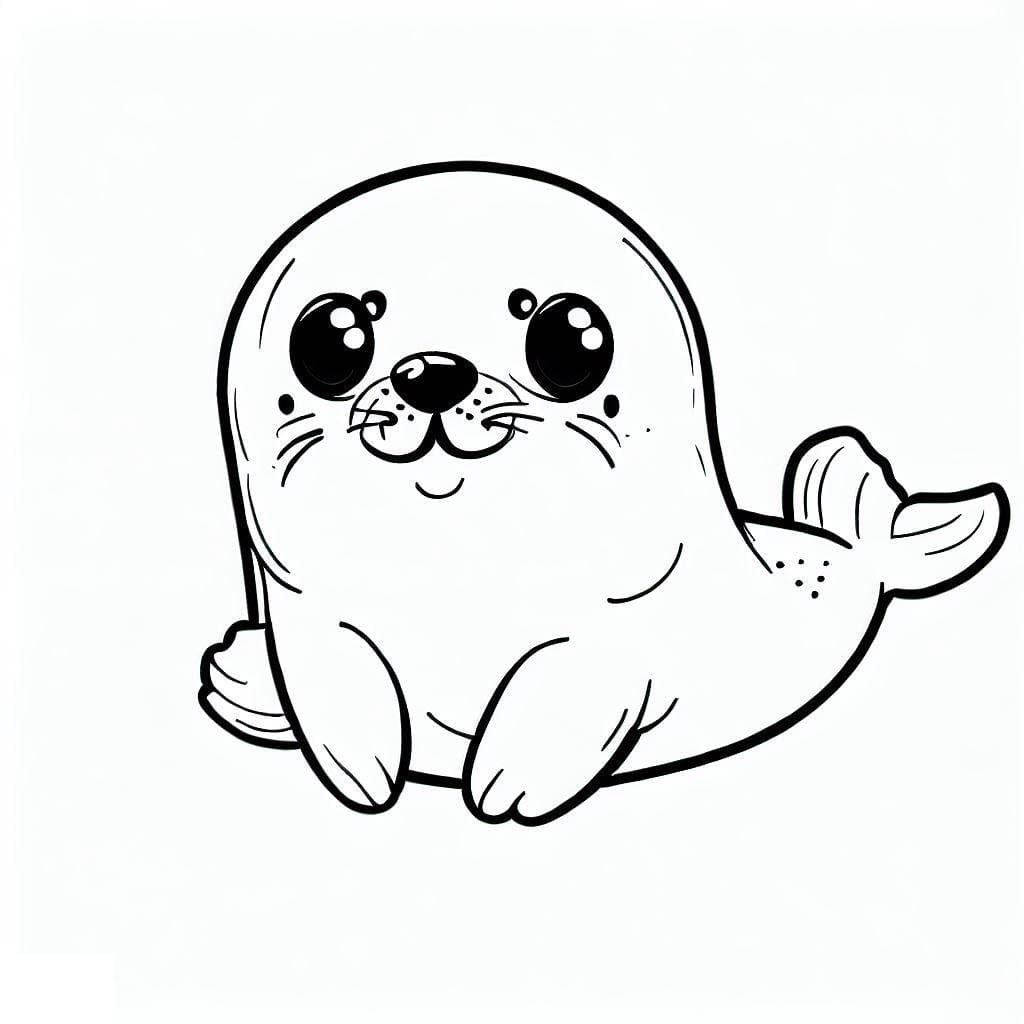 Dibujo gratuito Foca #188084 de la coleccion Animales para imprimir
