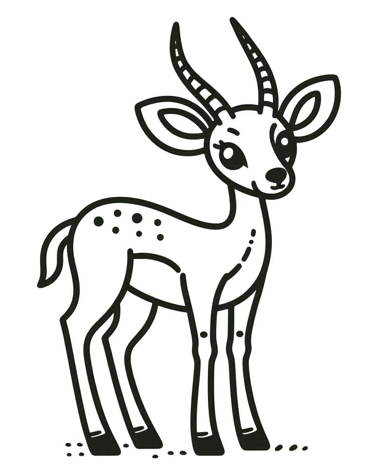 Dibujo gratuito Gacela #219889 de la coleccion Animales para imprimir