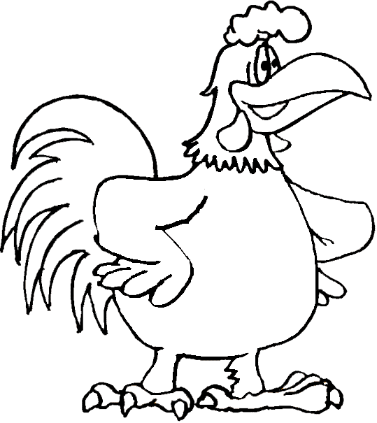 Dibujo para colorear: Gallina (Animales) #17453 - Dibujos para Colorear e Imprimir Gratis