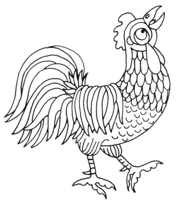 Dibujo para colorear: Gallina (Animales) #17467 - Dibujos para Colorear e Imprimir Gratis