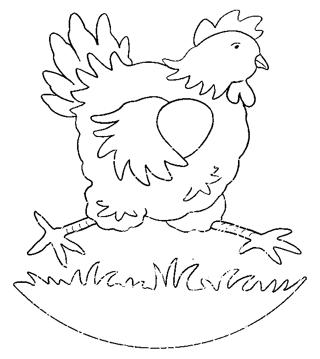 Dibujo para colorear: Gallina (Animales) #17528 - Dibujos para Colorear e Imprimir Gratis