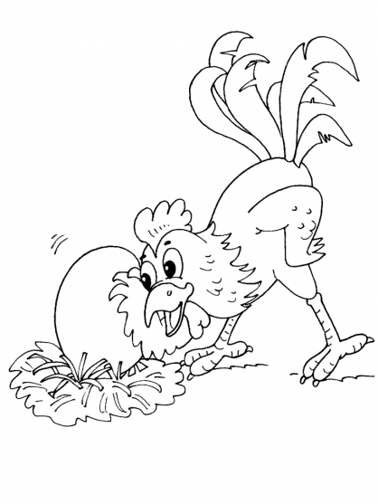 Dibujo para colorear: Gallina (Animales) #17539 - Dibujos para Colorear e Imprimir Gratis