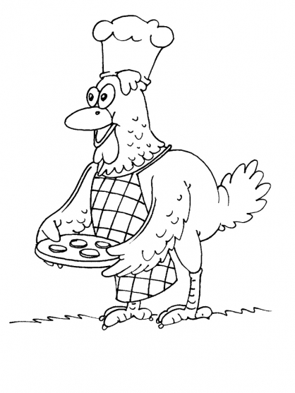 Dibujo para colorear: Gallina (Animales) #17561 - Dibujos para Colorear e Imprimir Gratis