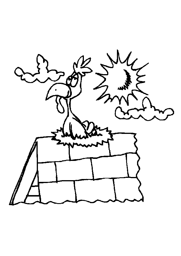 Dibujo para colorear: Gallina (Animales) #17567 - Dibujos para Colorear e Imprimir Gratis