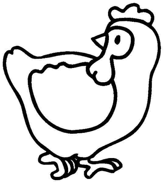 Dibujo para colorear: Gallina (Animales) #17581 - Dibujos para Colorear e Imprimir Gratis