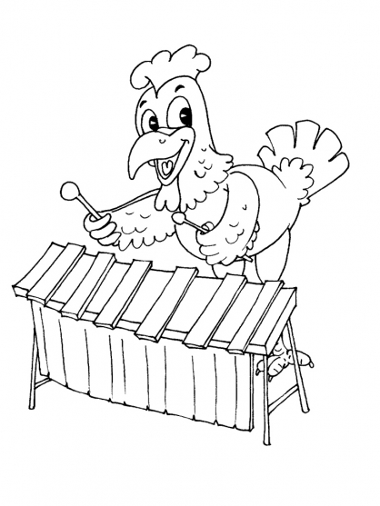 Dibujo para colorear: Gallina (Animales) #17606 - Dibujos para Colorear e Imprimir Gratis